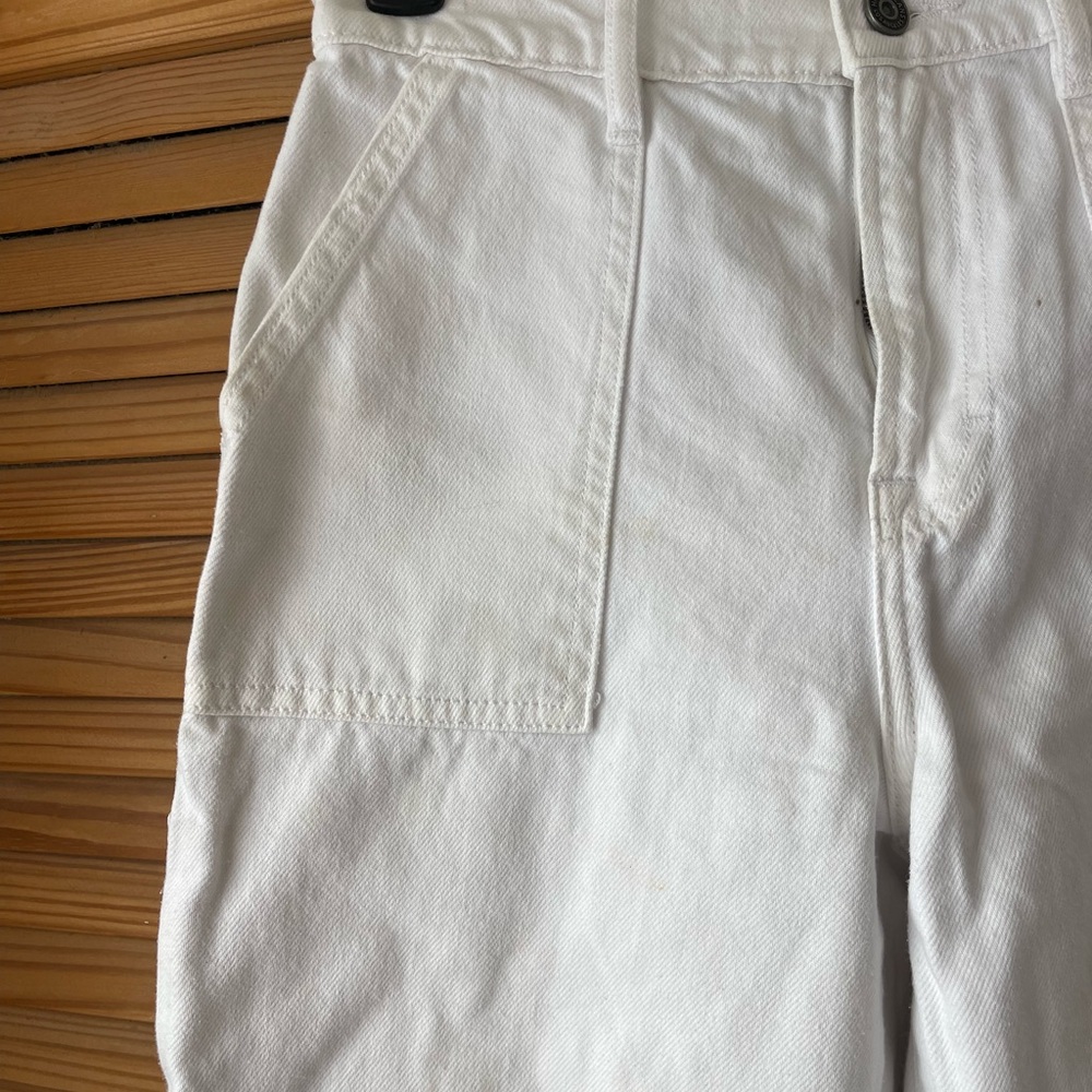 Women’s White Cargo Pants - Picture 3 of 6